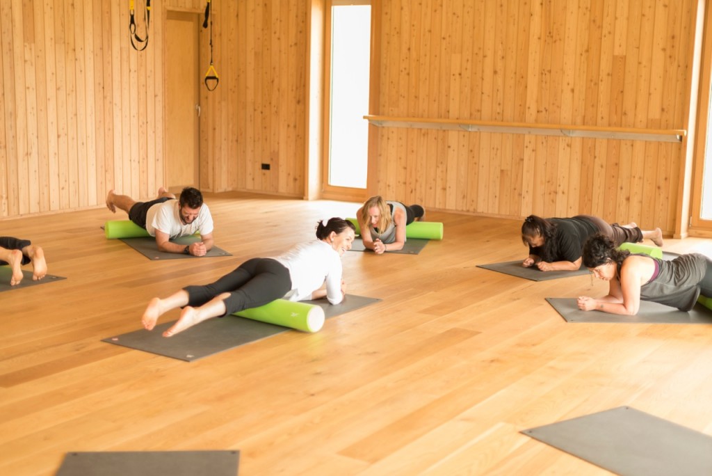 Group class at Aro Ha retreat, New Zealand