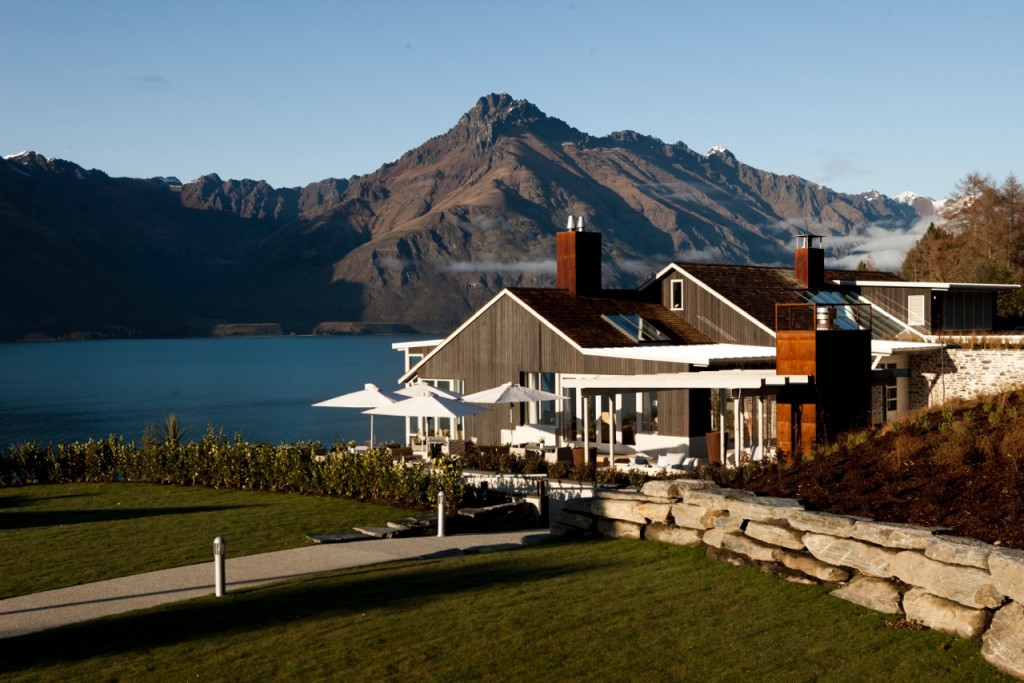 Magical setting of Matakauri Lodge, South Island, New Zealand