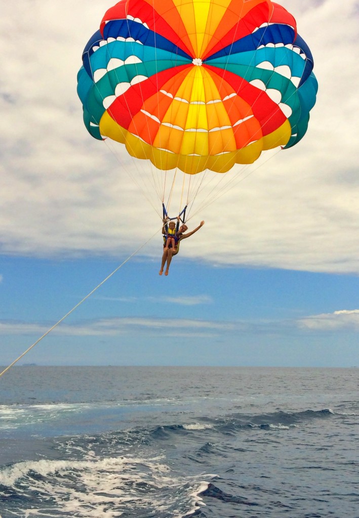 Parasailing at Malolo Island Resort, Fiji