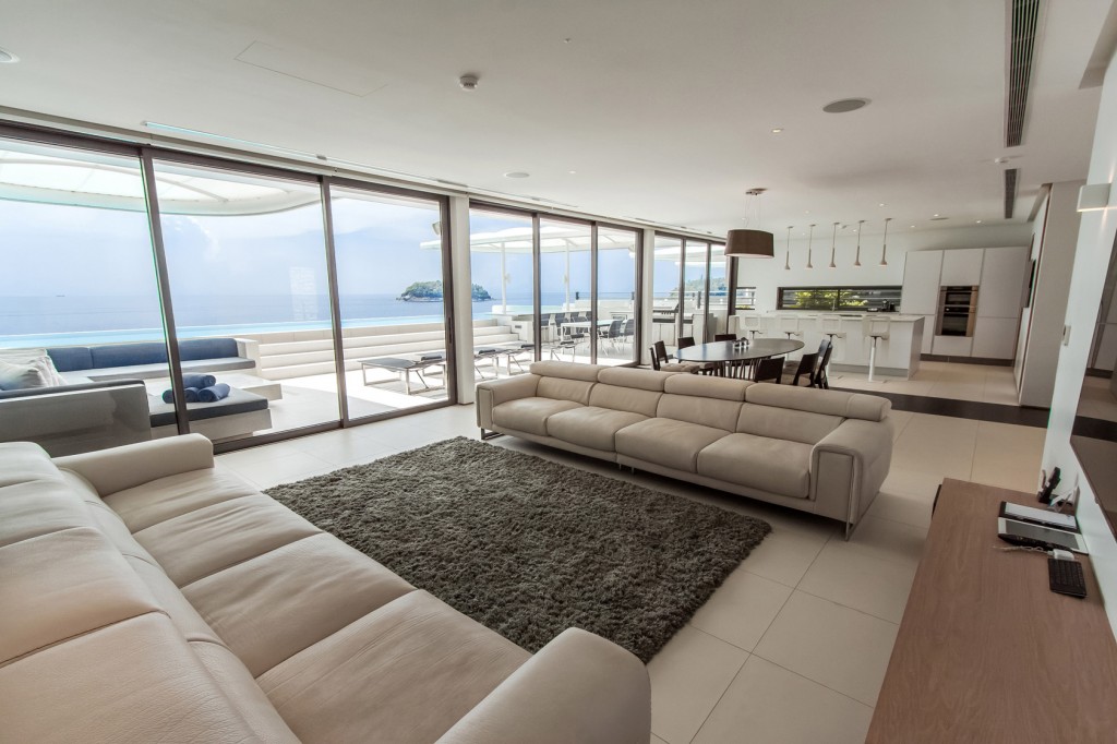 Kata Rocks Sky Villas - Penthouse living area and terrace, Phuket, Thailand