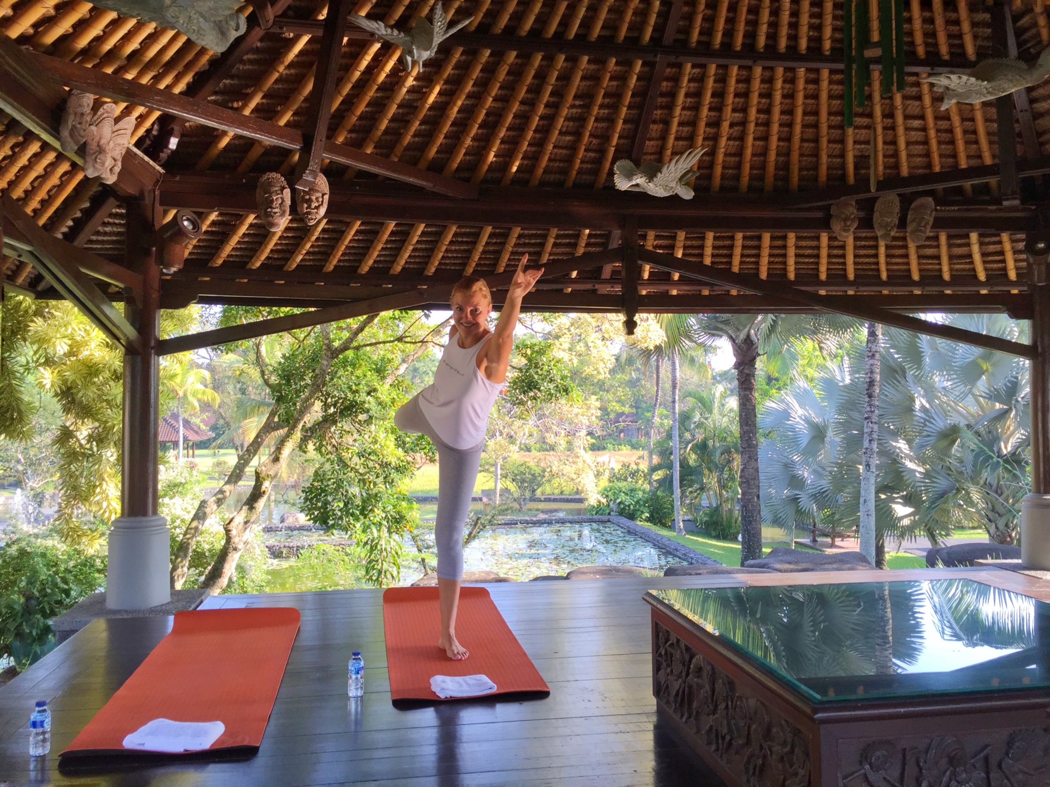 Daily yoga classes at The Chedi Ubud