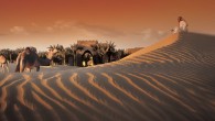 camels-sunrise-Bab-Al-Shams